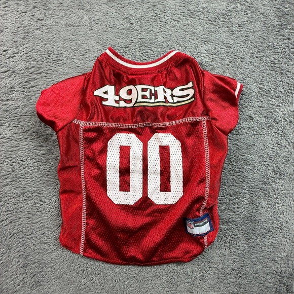 Pets First Other - Pets First NFL San Francisco 49ers Dog Jersey #00 Red Mesh Pet M